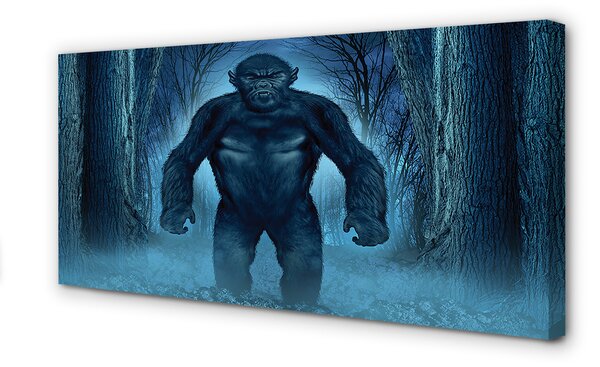 Tablouri canvas Gorilla copaci de pădure