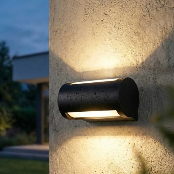 Aplică de perete pentru exterior cu LED, 13W, 230V, IP65, neagră