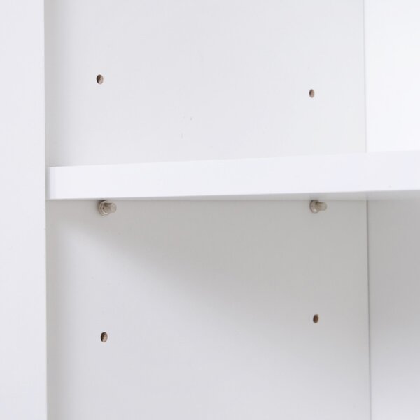 HOMCOM Mobilier Multifuncțional Compact pentru Hol, 80x29.5x96cm, Design Modern, Alb | Aosom Romania