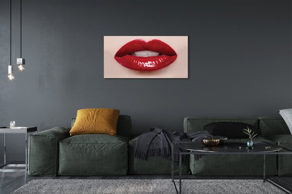Tablouri canvas buze rosii