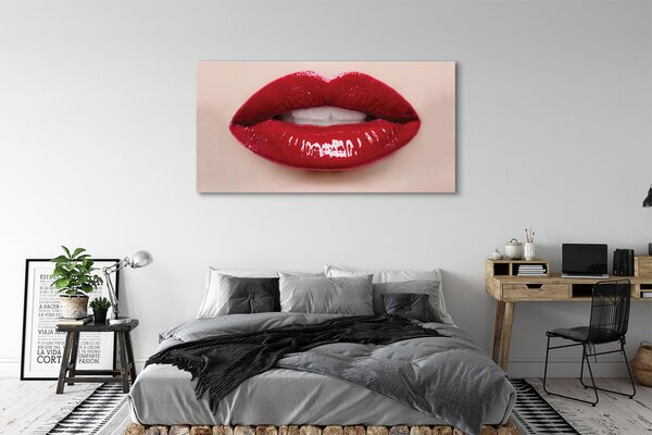 Tablouri canvas buze rosii