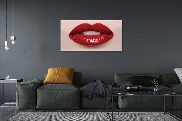 Tablouri canvas buze rosii