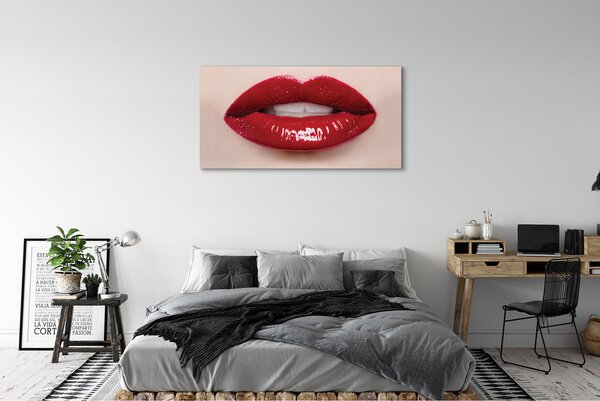 Tablouri canvas buze rosii