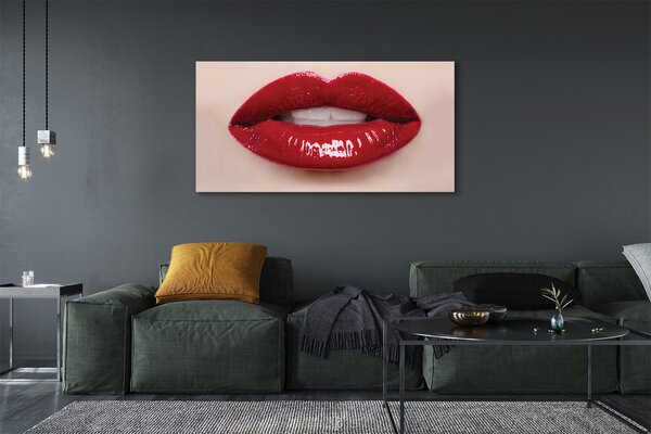 Tablouri canvas buze rosii