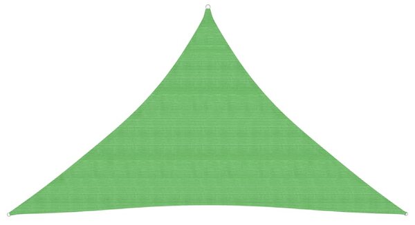 Pânză parasolar, verde deschis, 2,5x2,5x3,5 m, HDPE, 160 g/m²