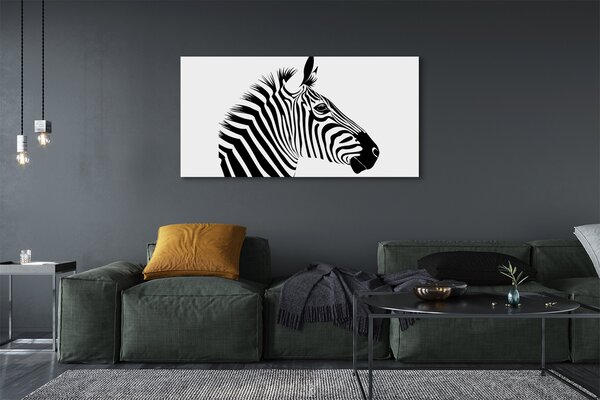 Tablouri canvas Ilustrarea zebră