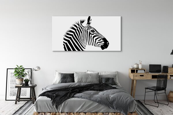 Tablouri canvas Ilustrarea zebră