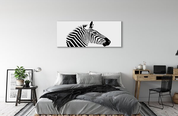 Tablouri canvas Ilustrarea zebră