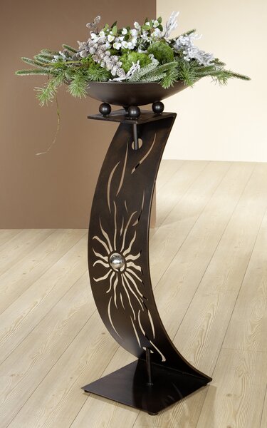 Suport flori SUNNY WAVE, metal, 109x50 cm