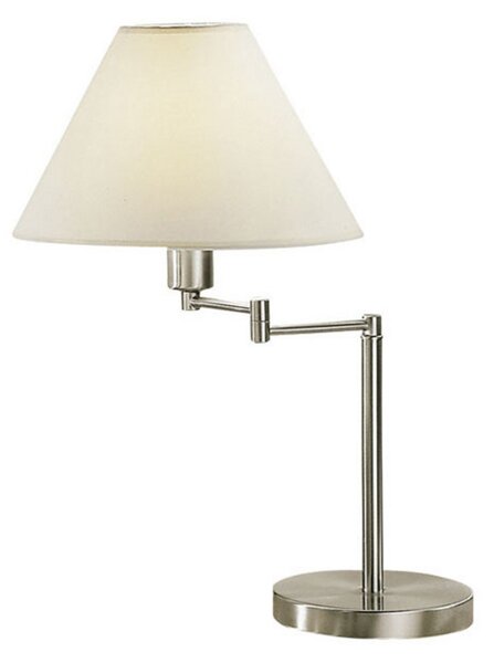 Austrolux Lampă de masă Hilton, pivotantă, nichel, Gri, Camera de zi / sufragerie, Metal, Modern