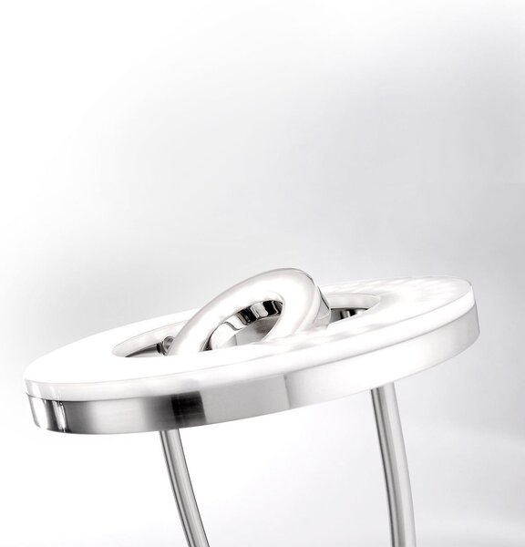 JUST LIGHT. GmbH Helia Lampadar LED cu lumină de lectură, oțel, reglabil, Metalic, Camera de zi / sufragerie, Metal, Modern, Lumină de lectură