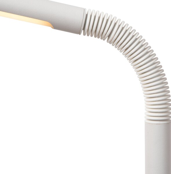 Lucide Lampadar LED reîncărcabil Gilly, alb, reglabil, Alb, Camera de zi / sufragerie, Metal, Modern