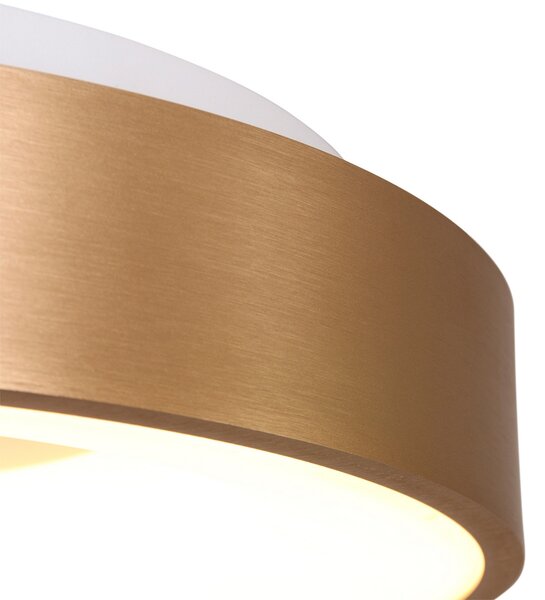Steinhauer Plafonieră cu LED Ringlede 2.700 K Ø 30 cm auriu, reglabil, Auriu / Alamă, Camera de zi / sufragerie, Metal, Modern