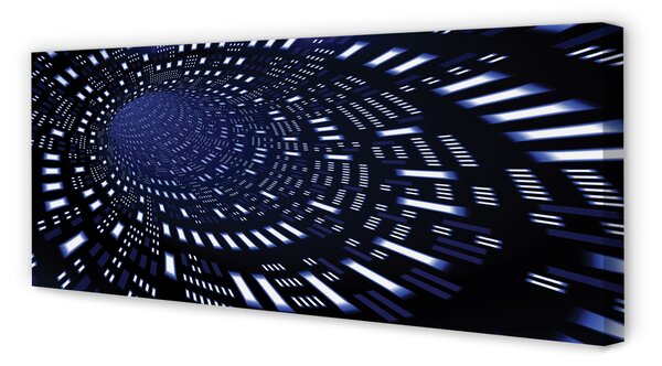 Tablouri canvas 3d tunel albastru
