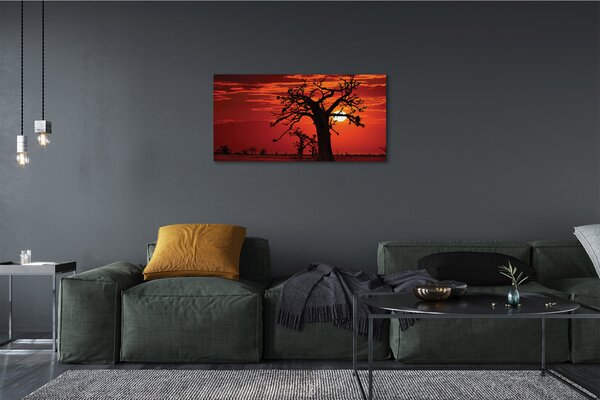 Tablouri canvas Copaci cer nori