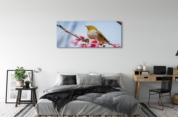 Tablouri canvas Pasărea pe o ramură