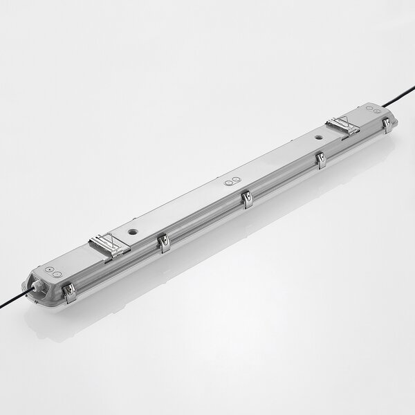 Arcchio Corp de iluminat Rao LED rezistent la umiditate, lungime 121,5 cm, set, Alb, Baie, Plastic, Modern