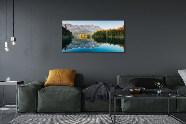 Tablouri canvas Germania Munte lac de pădure