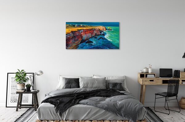 Tablouri canvas roci cer Sea