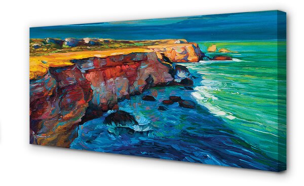 Tablouri canvas roci cer Sea