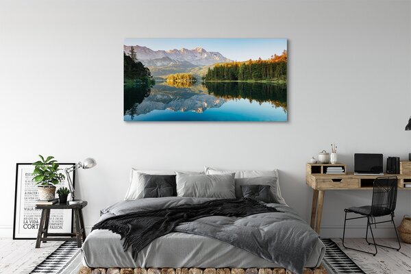 Tablouri canvas Germania Munte lac de pădure