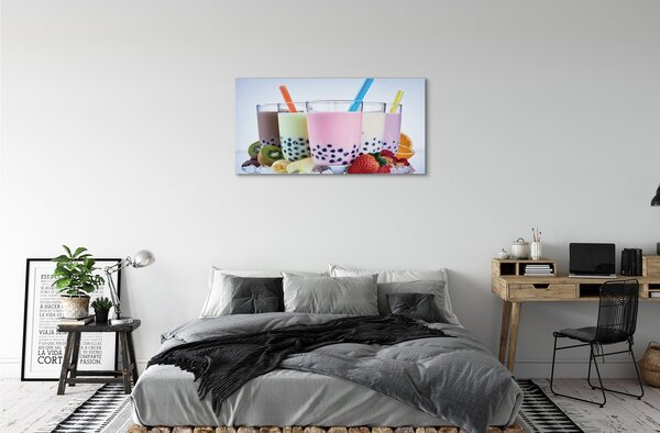 Tablouri canvas lapte shake-uri cu fructe