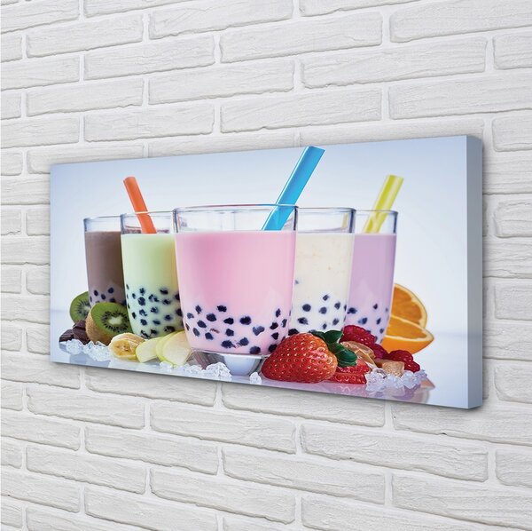 Tablouri canvas lapte shake-uri cu fructe