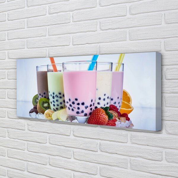 Tablouri canvas lapte shake-uri cu fructe