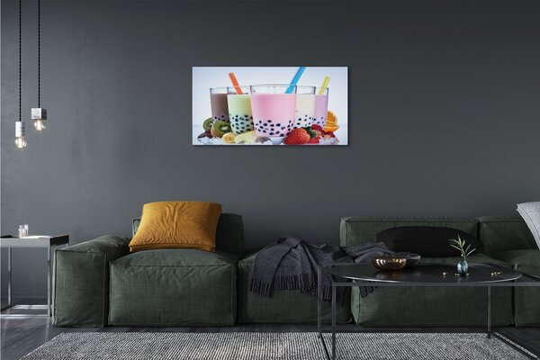 Tablouri canvas lapte shake-uri cu fructe