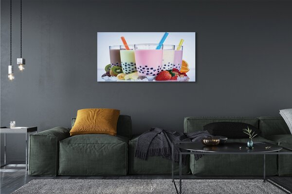 Tablouri canvas lapte shake-uri cu fructe