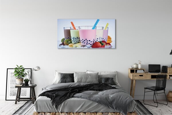Tablouri canvas lapte shake-uri cu fructe
