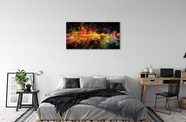 Tablouri canvas modele de fractal galbene