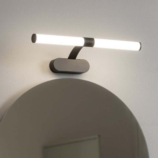 Brilagi - Lampă LED pentru oglindă de baie TUBEO, 6 W, 230 V, 40 cm, IP44, negru