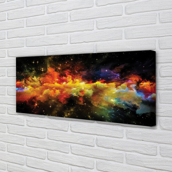 Tablouri canvas modele de fractal galbene