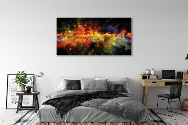 Tablouri canvas modele de fractal galbene