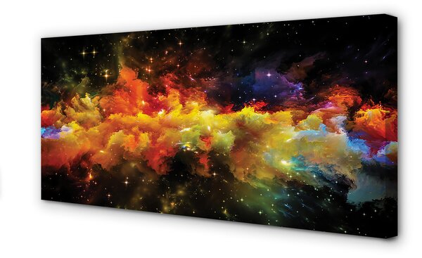 Tablouri canvas modele de fractal galbene