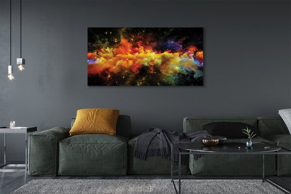 Tablouri canvas modele de fractal galbene