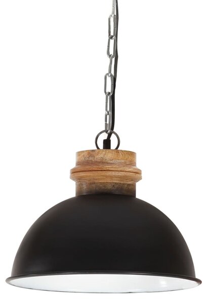 Lampă suspendată industrială, 25 W, negru, 32 cm, mango E27