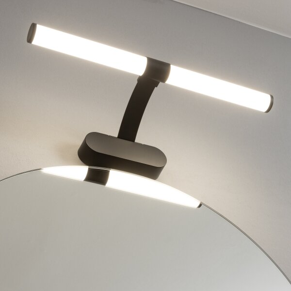 Brilagi - Lampă LED pentru oglindă de baie TUBEO, 6 W, 230 V, 40 cm, IP44, negru