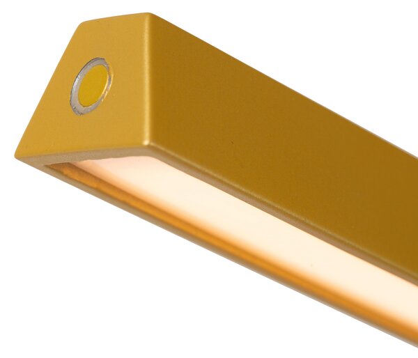 Lucide Lavale Lampadar LED, galben ocru, dimabil, înălțime 138 cm, reglabil, Galben, Camera de zi / sufragerie, Metal, Modern