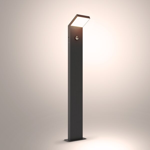 Brilagi - Lampă LED de exterior RIANO cu senzor, 8W, 230V, antracit, IP65, 80 cm