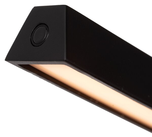 Lucide Lavale Lampadar LED, negru, dimabil, înălțime 138 cm, reglabil, Negru, Camera de zi / sufragerie, Metal, Modern