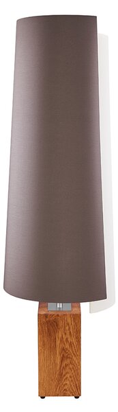 HerzBlut lampadar Jojo, lemn, maro/crem, 120 cm, E27, Maro / Rugină, Camera de zi / sufragerie, Lemn, Modern
