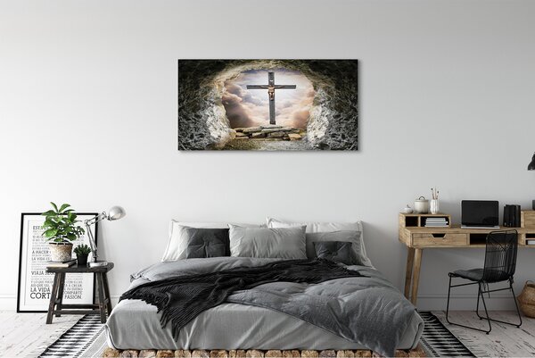 Tablouri canvas Cave lumina Isus eco