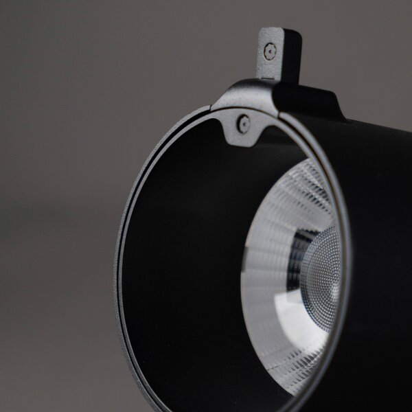 The Light Group Spot LED SLC Meta Pro AI cu senzor dublu, negru, trifazat, reglabil, Negru, Camera de zi / sufragerie, Aluminiu