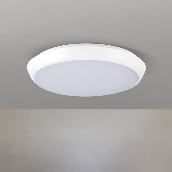 ORION Maggy plafonieră LED, Ø 25 cm, alb, CCT, IP65, inele decorative, Alb, Baie, Plastic