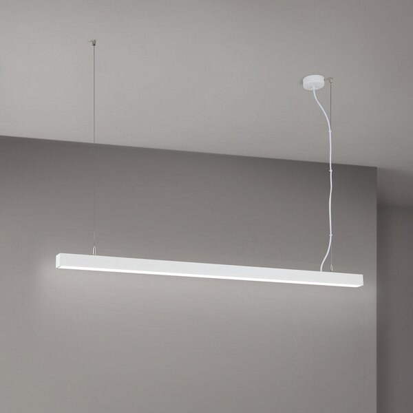 ORION Plafonieră LED Bounce, alb, lungime 113 cm, CCT, aluminiu, Alb, Camera de zi / sufragerie, Aluminiu, Modern