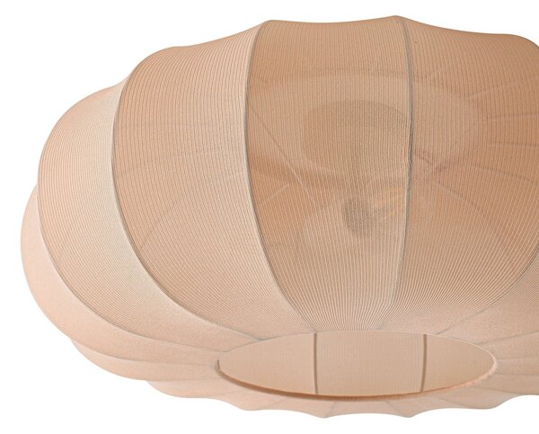 Lindby Plafonieră Helin, bej, Ø 60 cm, textil, 3 x E27, reglabil, Bej, Camera de zi / sufragerie, Țesătură / Textil, Scandinavă