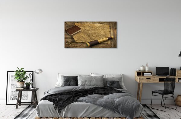 Tablouri canvas harta notebook-uri Vechi