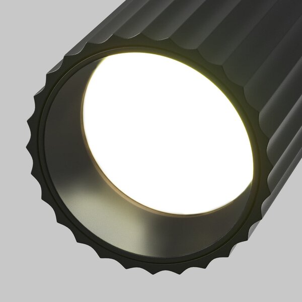 Maytoni Spot de plafon Calipso, negru, pivotant, GU10, reglabil, Negru, Studiu / Birou, Aluminiu, Modern